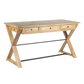 Vita Farmhouse Mango Wood Desk For Home Office - Natural 56"