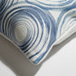 Watercolor Swirls Indoor Outdoor Decorative Pillow - Blue Grey (20" x 20")