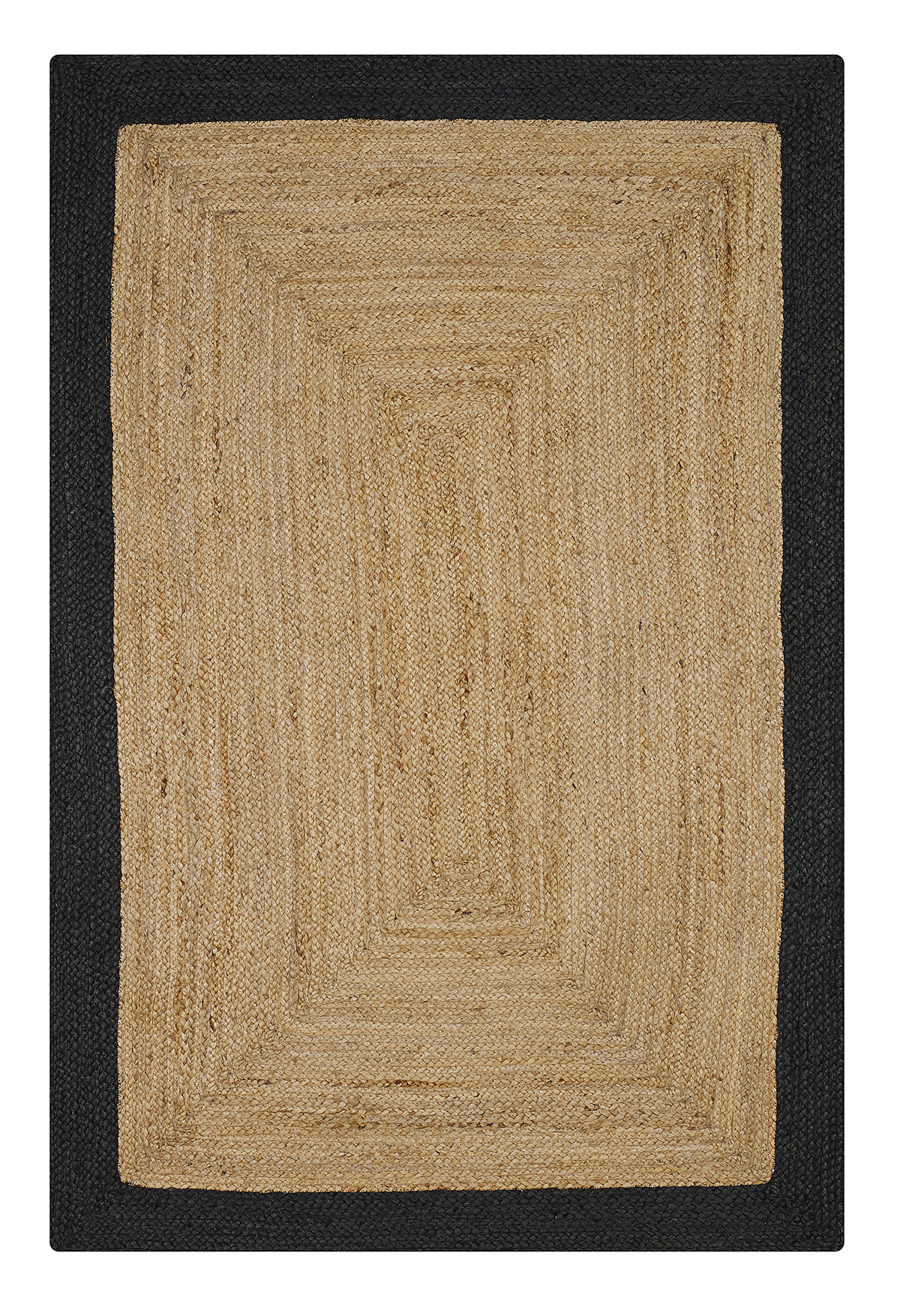 Black Indoor Rug, flat product shot of full pattern, alternate angle