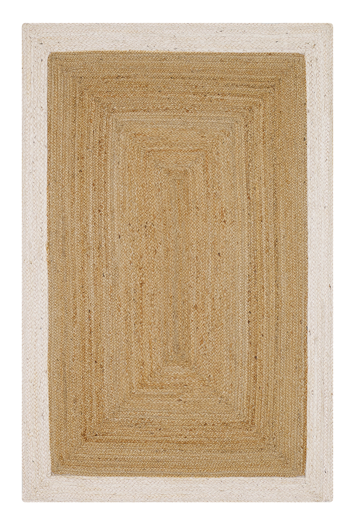 Ivory Indoor Rug, flat product shot of full pattern, alternate angle