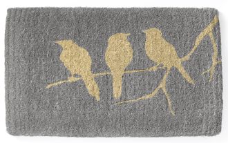 Birds On Branch Doormat Handwoven Durable