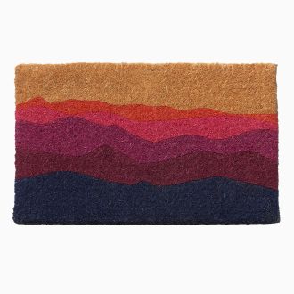 Shades of Dawn Doormat (18" x 30" Thick) Handwoven, Durable