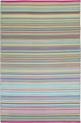 Cancun - Candy  Striped Outdoor Rug for Patio