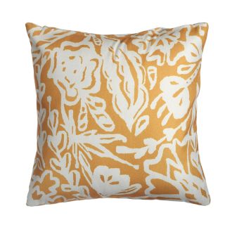 Glamis - Mustard Yellow Abstract Double Sided Indoor/Outdoor Pillow for Patio 