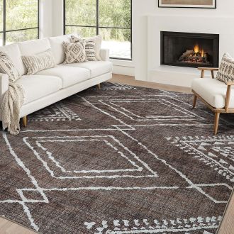 Jax - Brown - ReaLife Machine Washable Rug