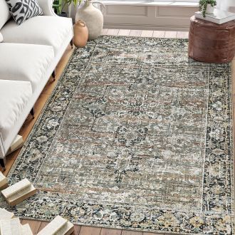 Lyle - Brown - ReaLife Machine Washable Rug