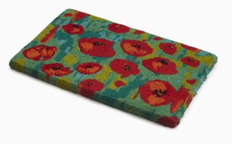 Field of Poppies - Red Multi Doormat Handwoven Durable