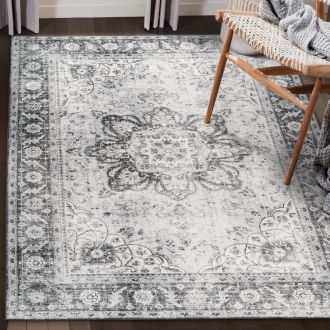 Joy Boho - Gray - VIN-BO-MED-GR - ReaLife Machine Washable Rug