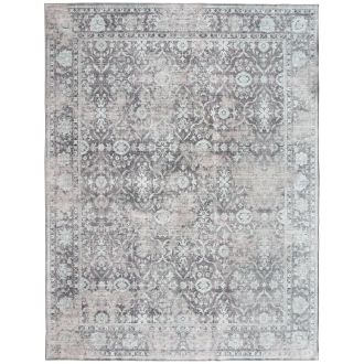 Noor Vintage  - Gray Turquoise - VIN-DIS-TREL-GT - ReaLife Machine Washable Rug