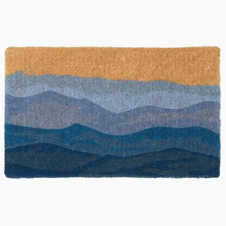 Shades of Sea - Blue Doormat Handwoven Durable