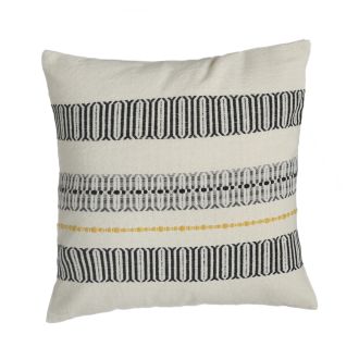 Union Decorative Pillow - Gray & Yellow (20" x 20") Cotton