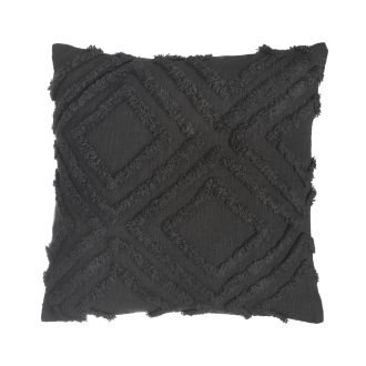 Vauxhall Decorative Pillow - Charcoal (20" x 20") Cotton