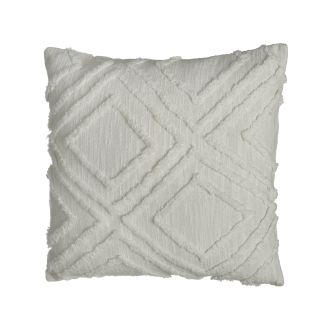 Vauxhall Decorative Pillow - Ivory (20" x 20") Cotton